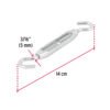 Tensor zinc 1/4" gancho-gancho, FIERO