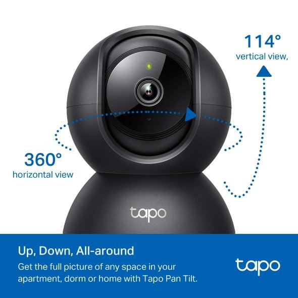 Cámara de Vigilancia Wi-Fi HD de 360 Grados con IA y Detección de Llanto de Bebé