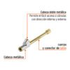 Inflador de cabeza doble, cuerda 1/4" NPT, TRUPER