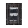 Placa Armada Policarbonato 1 Apagador Sencillo Y 1 Contacto 1.5 Mod. Plata Inox1002inox Igoto