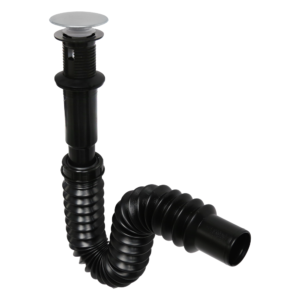 CESPOL FLEXIBLE NEGRO CUBIETRTA ACERO INOX P/LAVABO   2235NA FLEXIMATIC