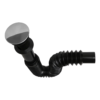 2235NA1-2024-01-24_07-47 CESPOL FLEXIBLE NEGRO CUBIETRTA ACERO INOX P/LAVABO 2235NA FLEXIMATIC