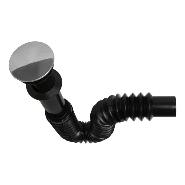 2235NA1-2024-01-24_07-47 CESPOL FLEXIBLE NEGRO CUBIETRTA ACERO INOX P/LAVABO 2235NA FLEXIMATIC