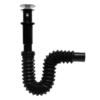 2235NA2-2024-01-24_07-47 CESPOL FLEXIBLE NEGRO CUBIETRTA ACERO INOX P/LAVABO 2235NA FLEXIMATIC