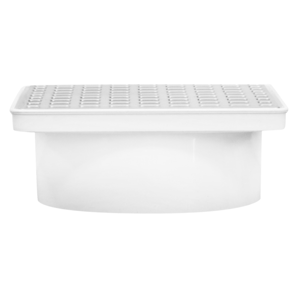 COLADERA UNIVERSAL C/REJ.CUAD.PVC CROMO 100mm 4" 2617 FLEXIMATIC
