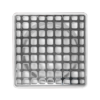 COLADERA UNIVERSAL C/REJ.CUAD.PVC CROMO 100mm 4" 2617 FLEXIMATIC