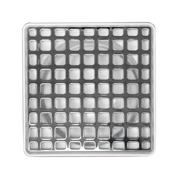 COLADERA UNIVERSAL C/REJ.CUAD.PVC CROMO 100mm 4" 2617 FLEXIMATIC