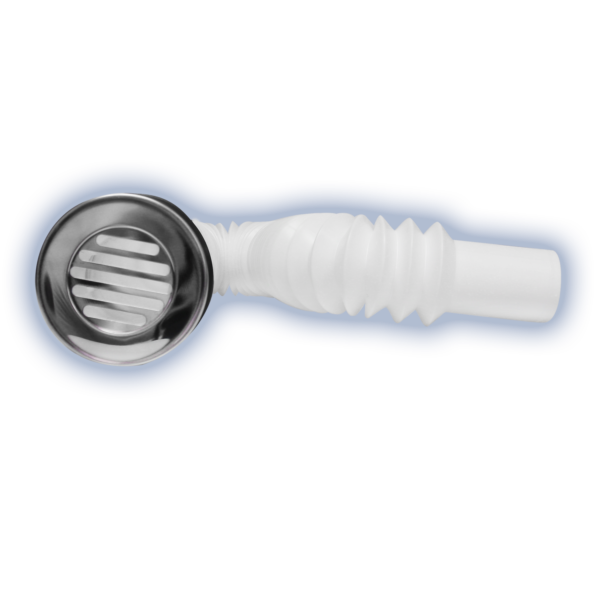 CESPOL PRACTICO FLEX 1 1/4 TIPO "P" P/LAVABO ARO ACERO INOX. 2932A FLEXIMATIC