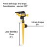 Aspersor plástico 11" una vía, estaca plástica, PRETUL