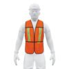 Chaleco de seguridad con cintas reflejantes, naranja, PRETUL