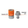 Conector 1/2" hembra de ABS para manguera, TRUPER