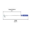 Desarmador de cruz 1/8" x 6" mango de PVC, PRETUL