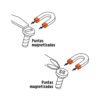 Dúo de desarmadores 1/4" x 4" mango Comfort Grip, PRETUL