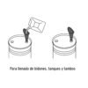 Embudo plástico 250 ml, cuello rígido, TRUPER