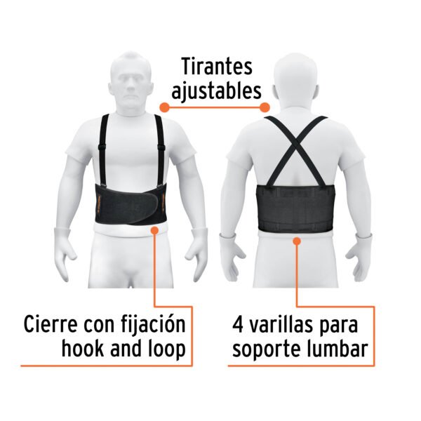 Faja lumbar, talla CH, TRUPER
