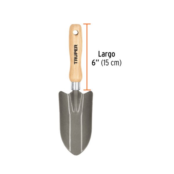 Cuchara para jardín, mango de 6", TRUPER