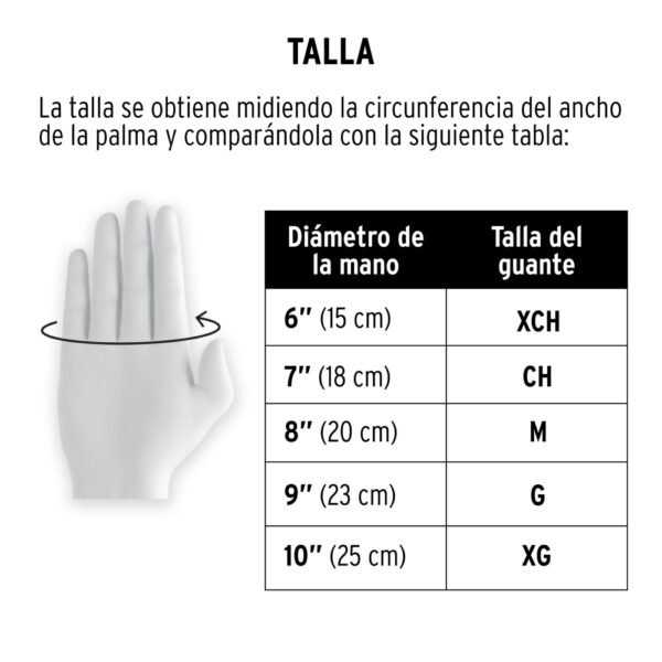 Guantes de nylon recubiertos de nitrilo, CH, PRETUL
