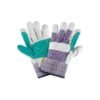 Guantes de carnaza y loneta con refuerzo, unitalla, PRETUL