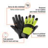 Guantes para mecánico, palma poliuretano, unitalla, TRUPER