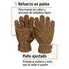 Guantes de carnaza para electricista, TRUPER