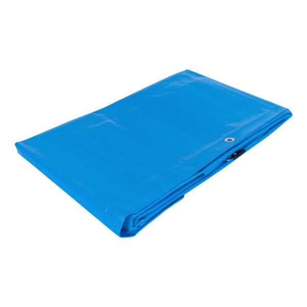 LT-44Z Lona de polietileno reforzada 4 x 4 m, azul, 180g/m2, TRUPER