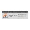 LT-44Z+D1 Lona de polietileno reforzada 4 x 4 m, azul, 180g/m2, TRUPER