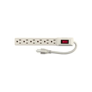 Multicontacto 16 AWG doméstico 6 entradas, VOLTECK