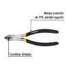 Pinza de corte diagonal 6" mango de PVC, PRETUL