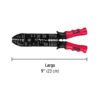 Pinza 9" pela cables, 18 a 10 AWG, PRETUL