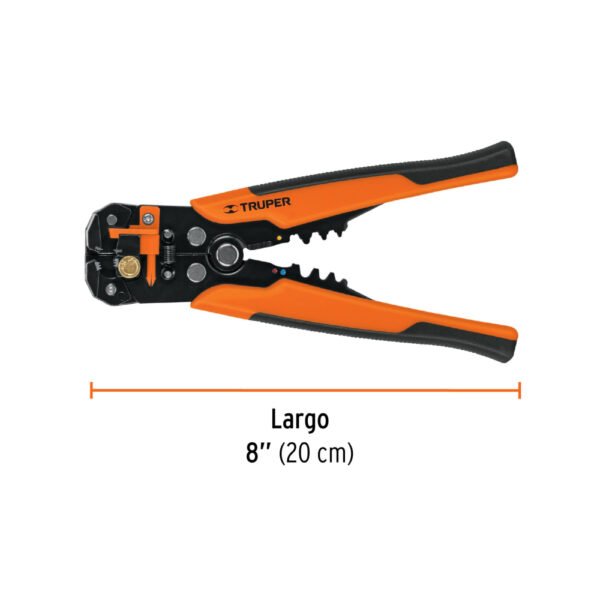 PEC-AUT+FC2 Pinza 8" pela cables automática, 22 a 10 AWG, TRUPER
