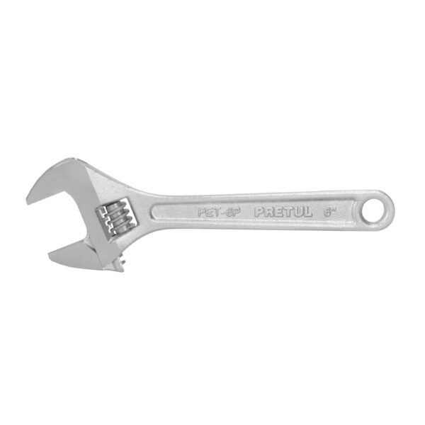 Llave ajustable (perico) 6" cromada, PRETUL