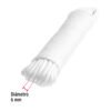 Piola de poliéster diamante de 6mmx15m blanca, madeja, FIERO