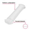 Piola de poliéster diamante de 4mmx15m blanca, madeja, FIERO