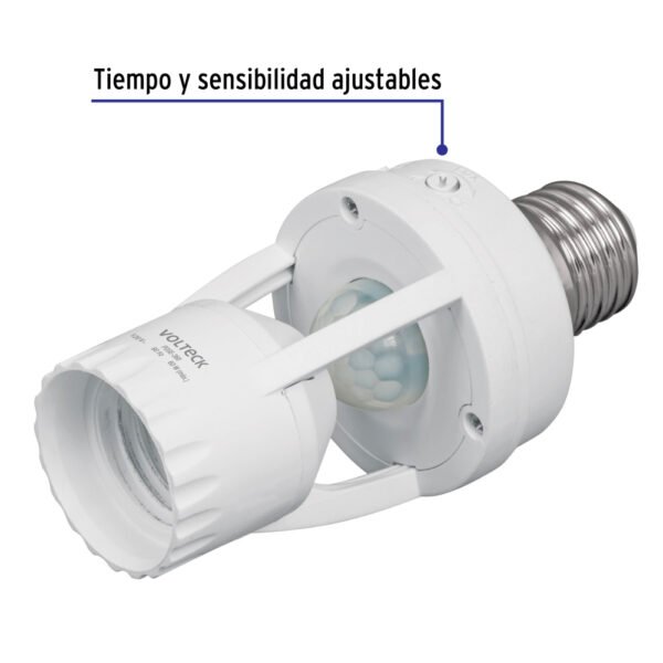 POSE-360+FC1 Portalámpara con sensor de movimiento 360°, VOLTECK