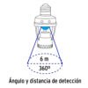 POSE-360+FC2 Portalámpara con sensor de movimiento 360°, VOLTECK