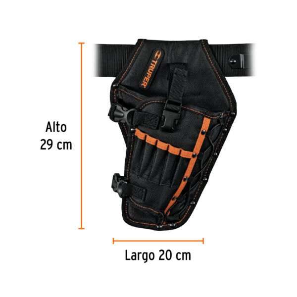 Porta taladro de poliéster, 6 compartimentos, TRUPER
