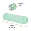 Felpa para rodillo 9 x 5/8" superficies poco rugosas, TRUPER