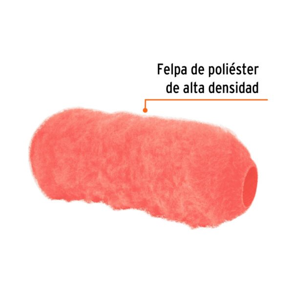 Felpa para rodillo 9x1-1/4" superficies extra rugosas,TRUPER