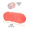 Felpa para rodillo 9x1-1/4" superficies extra rugosas,TRUPER