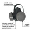 Respirador sin cartucho, 2 filtros, PRETUL