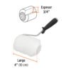 Mini rodillo para pintar 4" x 3/4" de poliéster, TRUPER