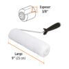 Rodillo para pintar 9 x 3/8" superficies lisas, TRUPER