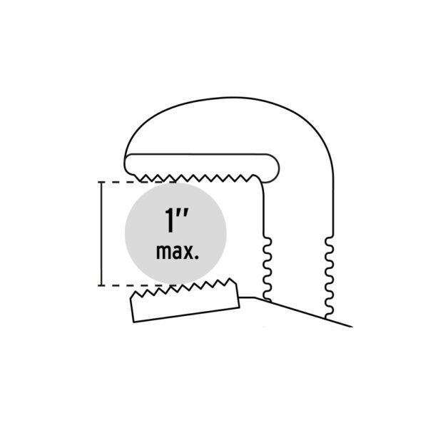 Llave stilson 10" cuerpo de hierro maleable, PRETUL