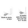 Cuña tope de caucho sintético para puerta de 12 cm, HERMEX