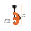 Cortador de tubo de cobre 1/8" a 1-1/8" cuchilla 17mm,Truper