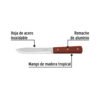Cuchillo cebollero 6" mango de madera, PRETUL