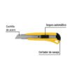Cutter 18 mm plástico con alma metálica, PRETUL