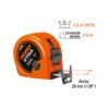 FF-5528+FC2 Flexómetro XTRA 6 m cinta extra ancha 28 mm, TRUPER