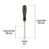 Formón 1/2" mango Comfort Grip, TRUPER
