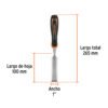 Formón 1" mango Comfort Grip, TRUPER